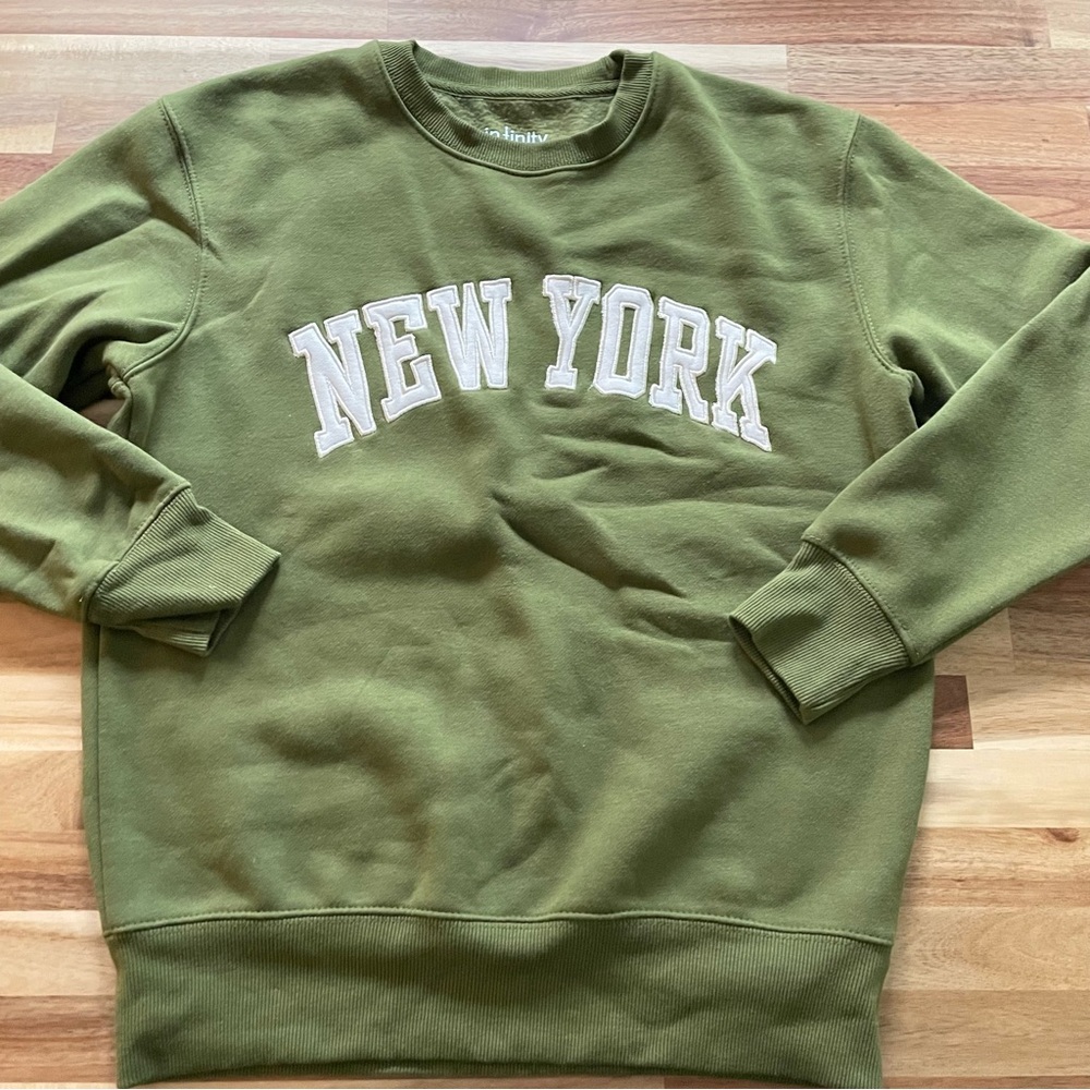 Olive Green New York Sweatshirt